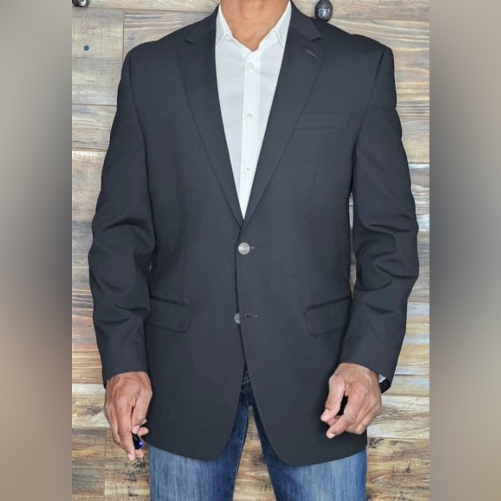 Michael Kors Classic Fit Wool Blend 2 Button Men's Blazer Size 46L